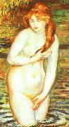 Pierre Renoir Young Woman Bathing Sweden oil painting artist